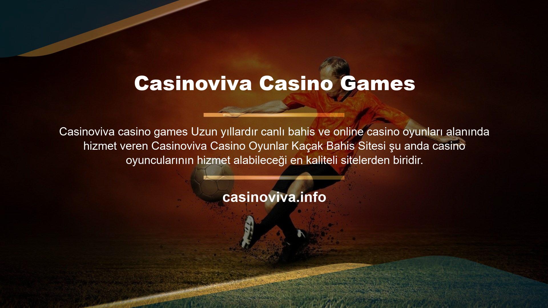 Casinoviva Casino Games