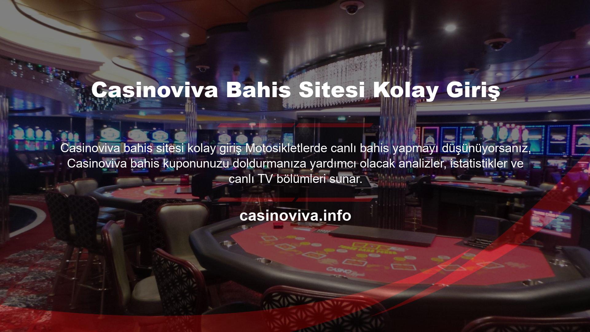 Casinoviva Bahis Sitesi Kolay Giriş