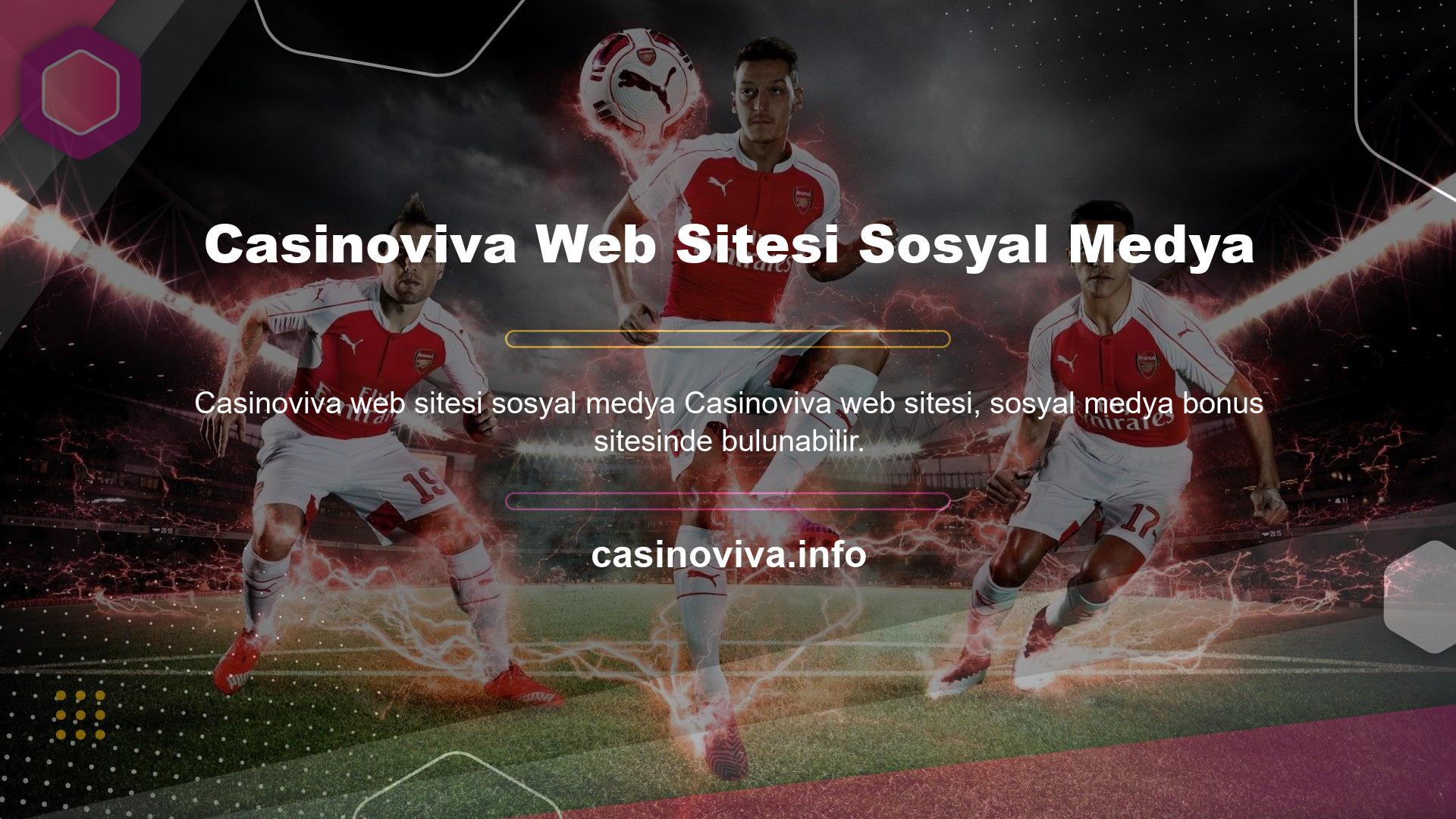 Casinoviva Web Sitesi Sosyal Medya