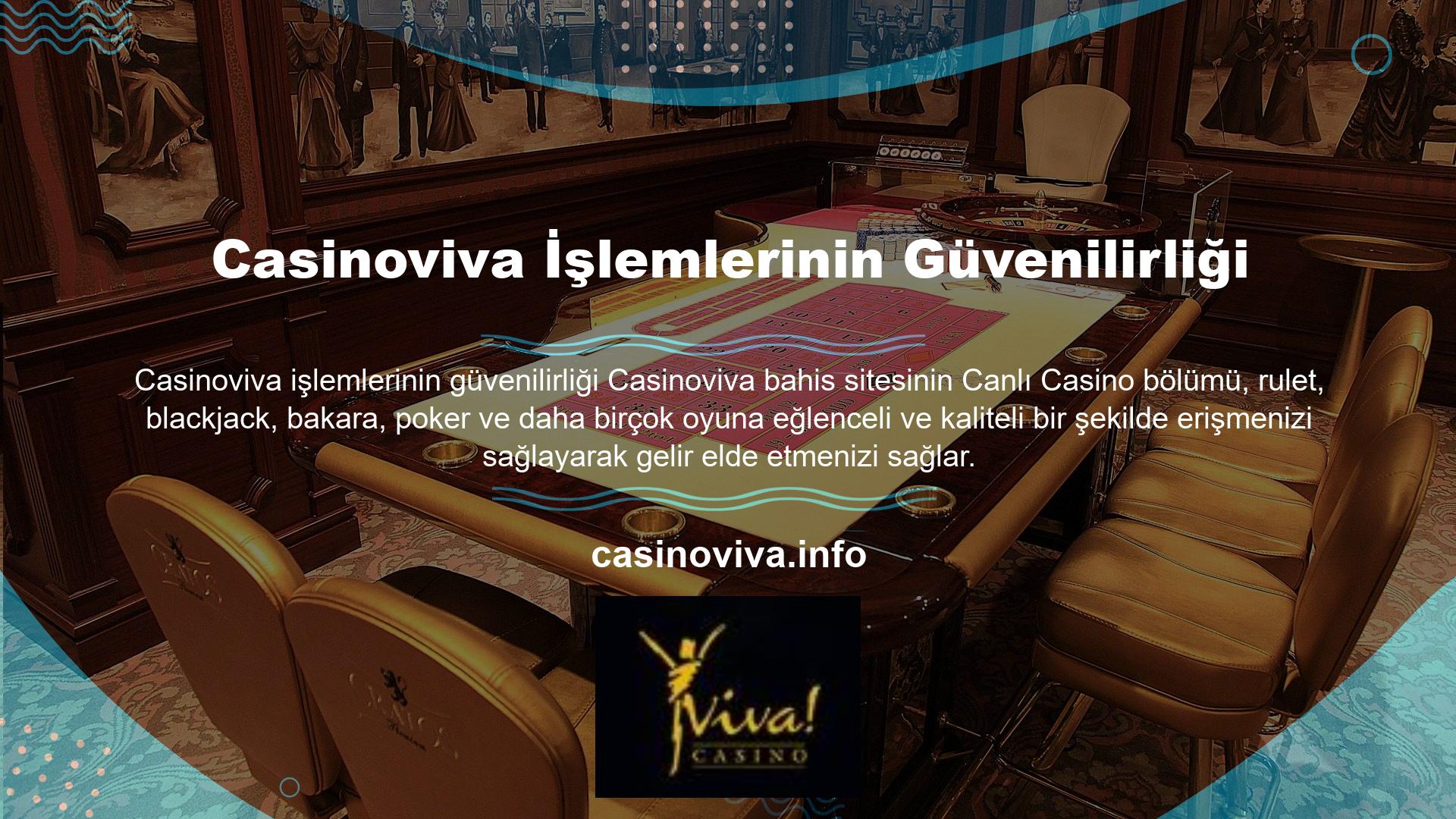 Casinoviva, giriş adresi, güvenilir bahis ortamı ve kolay para yatırma ve çekme işlemleriyle tanınır