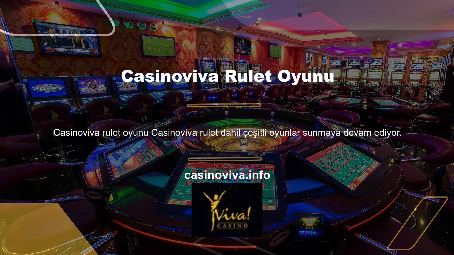 Oyuncuların en çok ilgi duyduğu şeylerden biri Casinoviva