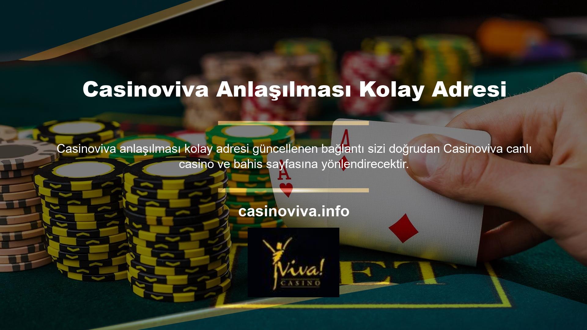 Casinoviva bir bahis sitesidir ve Türkiye'nin en popüler casino sitelerinden biridir