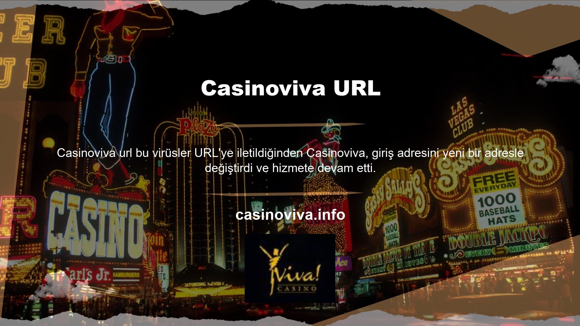 Ayrıca bu değişiklik sonrasında Casinoviva bahis sitesi yeni bir adresle kullanıcıların karşısına çıktı