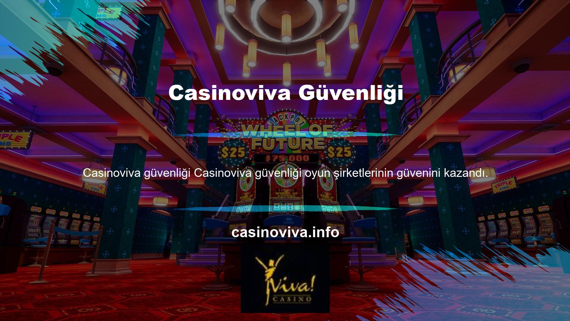 Bahis şirketi tarafından lisanslanan önemli bahis siteleri Casinoviva güvenliği oyun şirketlerinin güvenini kazanmıştır