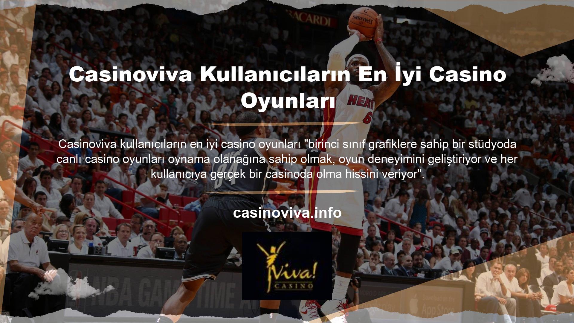Casinoviva casino siteleri tüm oyunlarında Türk usulü bahis seçenekleri sunarak para kazanma şansınızı artırma fırsatı sağlar
