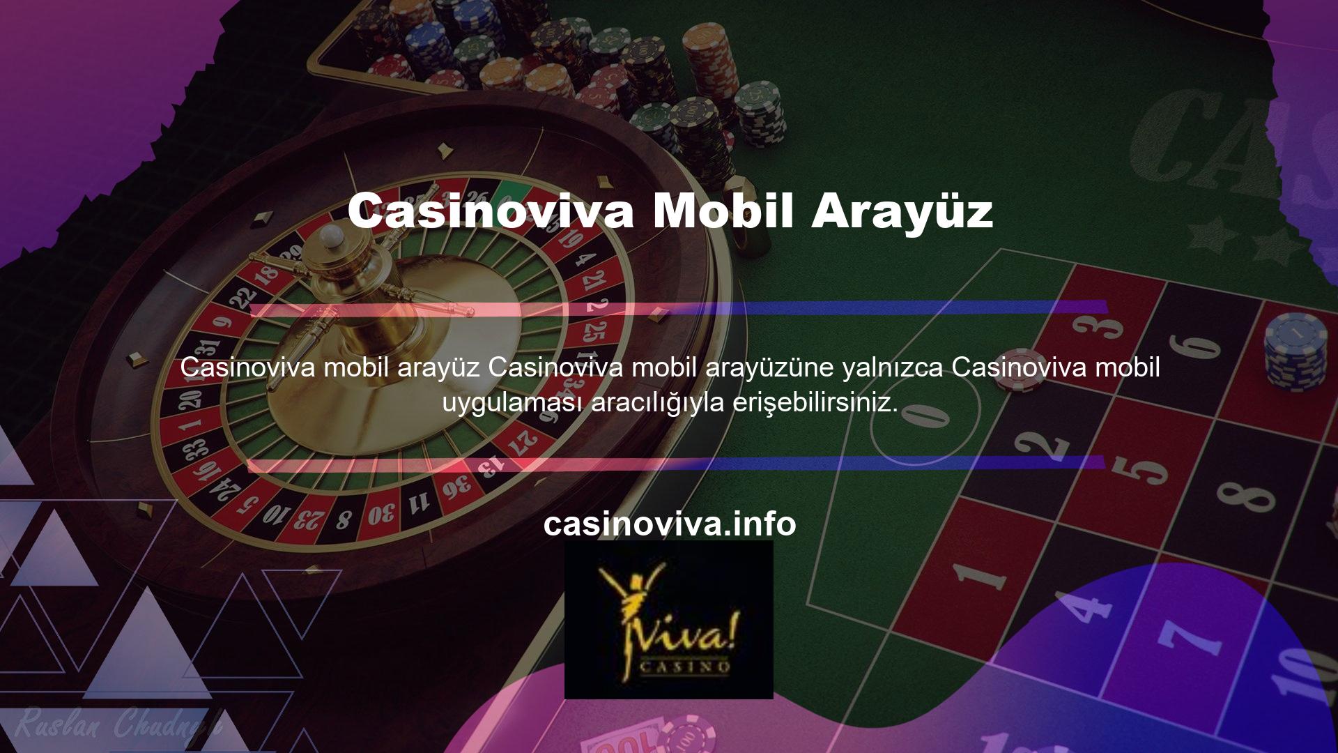 Casinoviva altyapısı